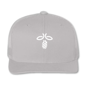 Firefly Trucker - Silver front / Silver mesh - White Firefly